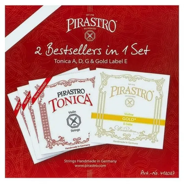 Tonica Violin Set with Gold Label E / 4/4